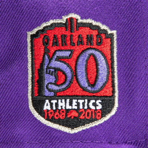 New Era 59FIFTY Black Dome Oakland Athletics 40th Anniversary Patch Stomper Hat - Black Black / 6 7/8