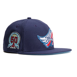 angels 50th anniversary hat light blue