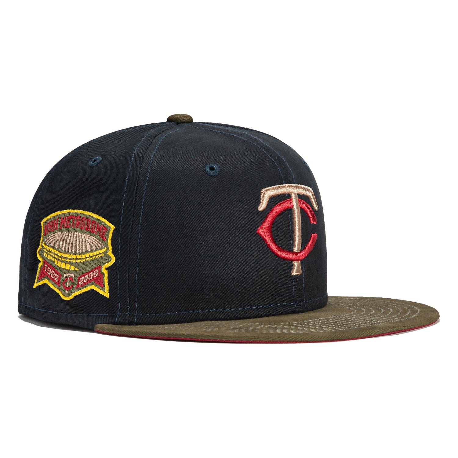 New Era 59Fifty Fall Tones Minnesota Twins Metrodome Patch Hat - Navy ...