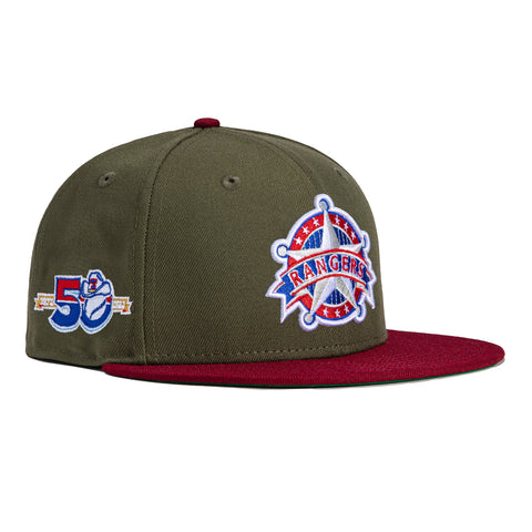 New Era 59Fifty Texas Rangers 50th Anniversary Patch Fitted Hat