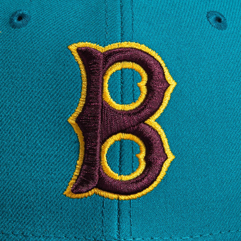 New Era 59FIFTY Big Stripes Boston Red Sox 1961 All Star Game Patch Hat - Teal, Maroon Teal/Maroon / 7 1/8