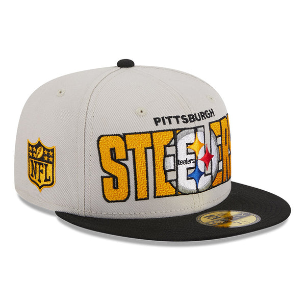 New Era 59FIFTY Big Easy Pittsburgh Steelers Super Bowl XL Patch Hat - Black, Tan Black/Tan / 7