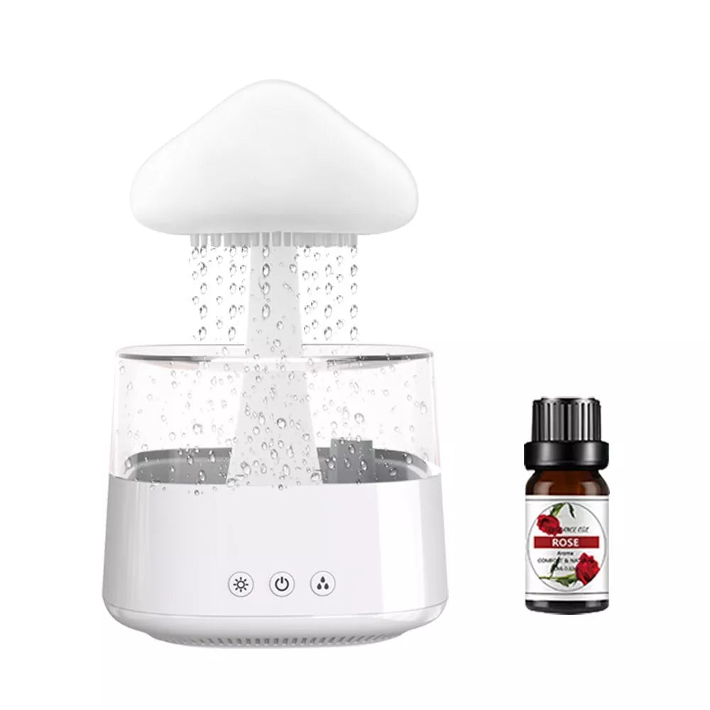 Mushroom Lamp and Humidifier | 2-in-1 Rain Cloud Diffuser for Relaxation and Comfort - onlinemegasale.com