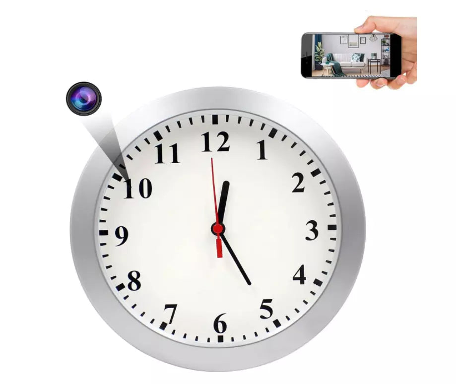 Hera 1080p HD WIFI Streaming Wall Clock Nanny Cam