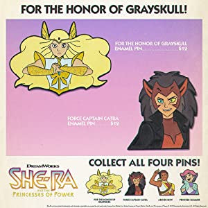 Catra as the force captain leader of the horde enamel pin with shera ad