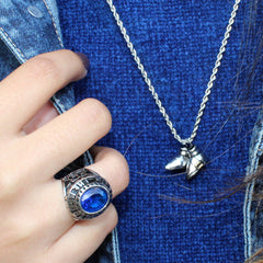 shot of the jewelry from the sonic the hedgehog jewelry collection