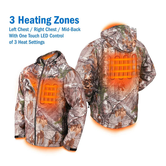 20V Cordless Heated Camo Jacket Kit