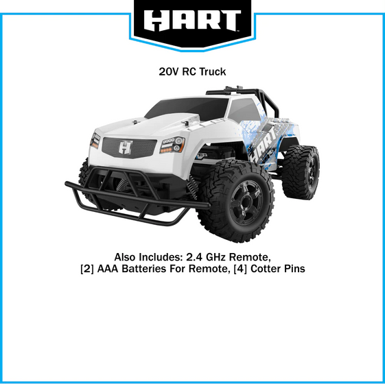 20V Cordless RC Truck (Battery & Charger Not Included)
