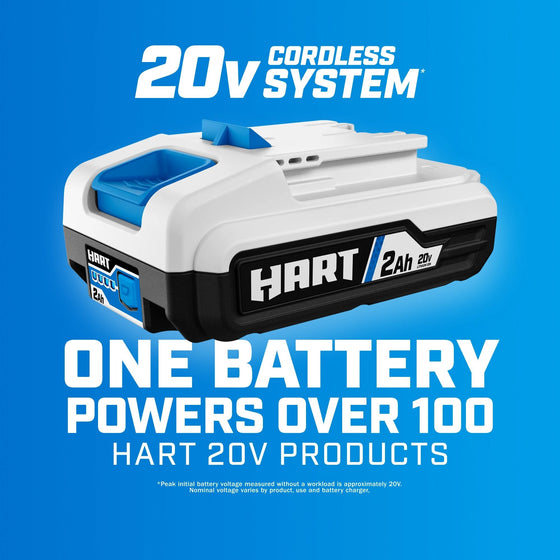 20V Cordless System. One Battery Powers Over 100 HART 20V Products.