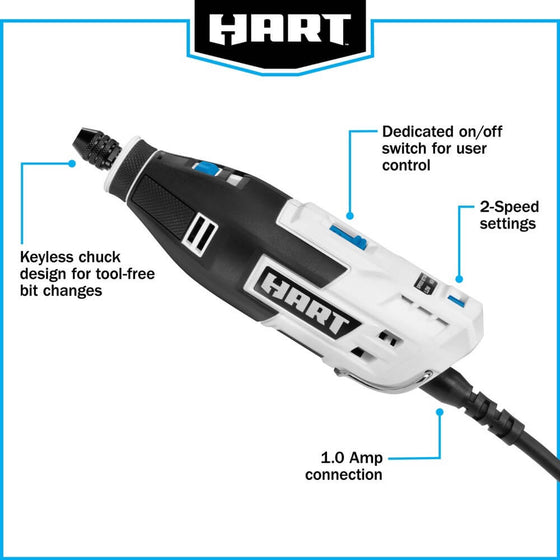 1.0 Amp 2-Speed Rotary Tool