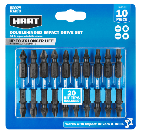 10 PC. Double-Ended Impact Drive Set