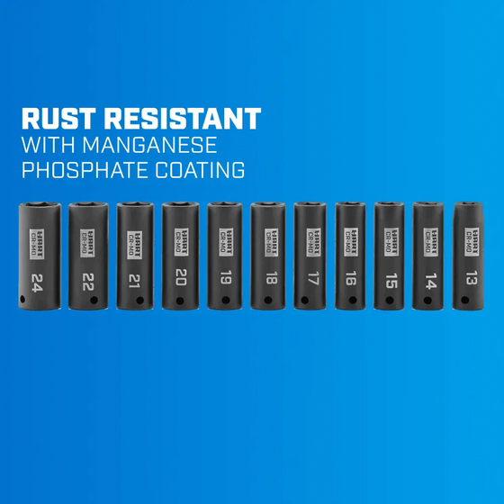 1/2" MM Cr-Mo Impact Socket Set