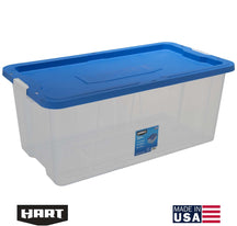 160 Qt Clear Latching Plastic Storage Tote