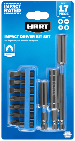 17 PC. Impact Driver Bit Set