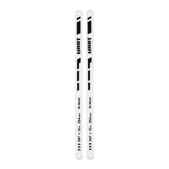 2 PC 10" Bi-Metal Hacksaw Blades