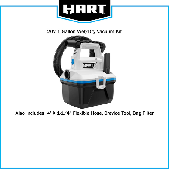 20V 1 Gallon Wet/Dry Vacuum (Battery and Charger Not Included)