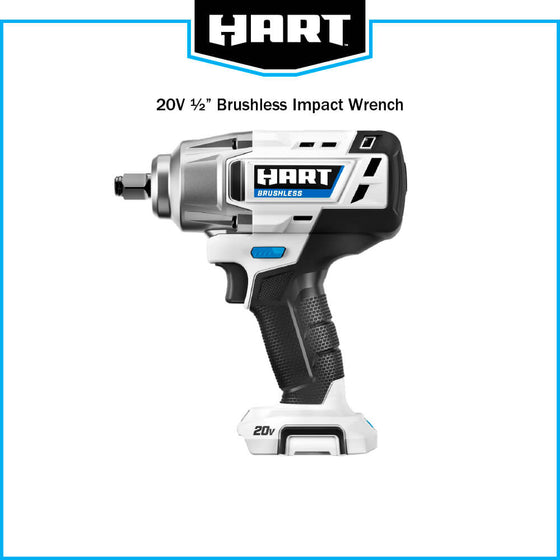 20V 1/2" Battery Powered Brushless Impact Wrench (Battery and Charger Not Included)