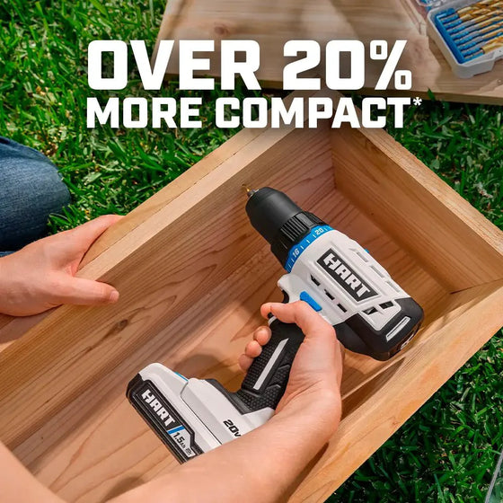 HART 20V Drill/Driver Kit: Compact Power & Long Battery Life