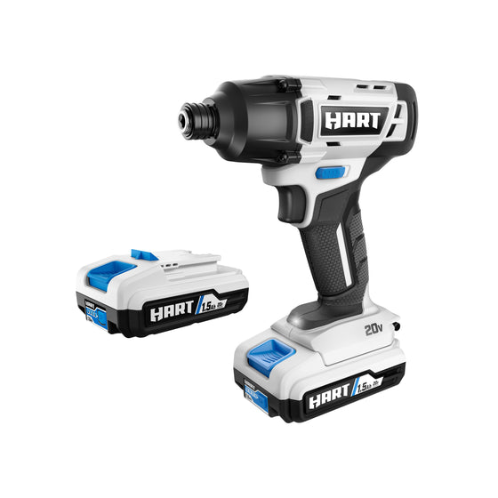 20V 1/4" Cordless Impact Driver Kit with 2 Batteries
