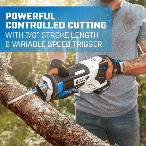 20V 4-Tool Combo Kit (1/2" Drill/Driver, Impact Driver, Reciprocating Saw, LED Light, (2) 1.5Ah Lithium-Ion Batteries)