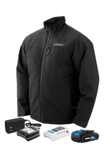 Kit de chaqueta térmica inalámbrica negra de 20 V