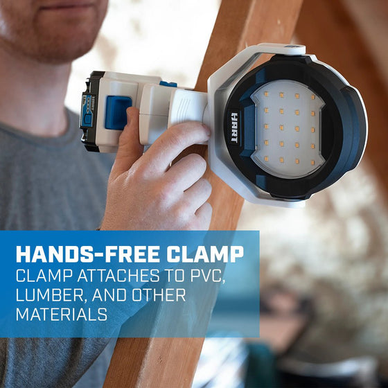20V Cordless LED Clamp Light Kit
