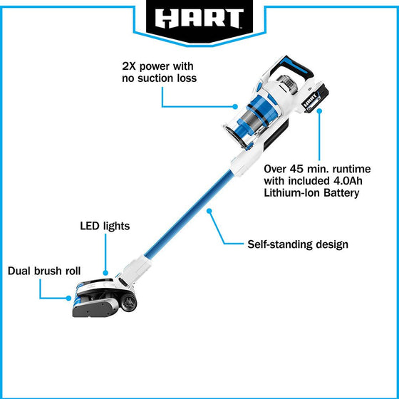 20V Cordless Stick Vacuum Kit with Dual Brush Roll