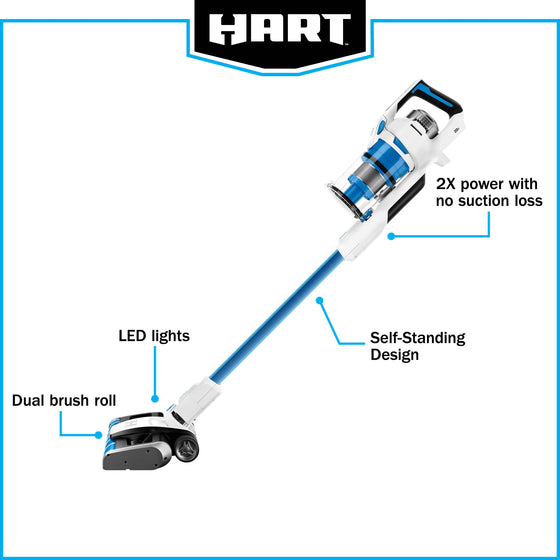 20V Cordless Stick Vacuum with Dual Brush Roll (Battery and Charger Not Included)