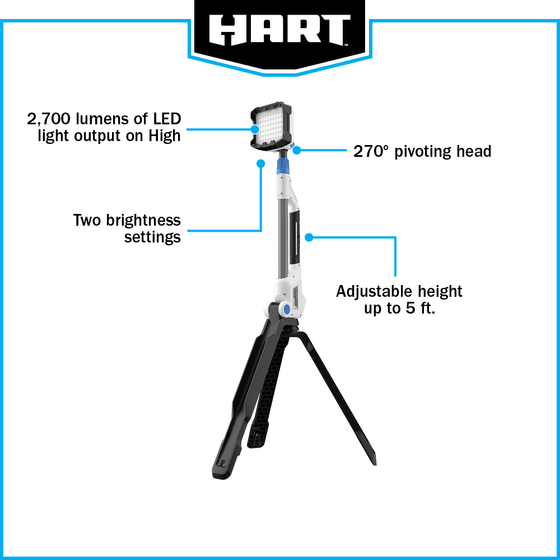 20V Hybrid Tripod Light (Battery and Charger Not Included)