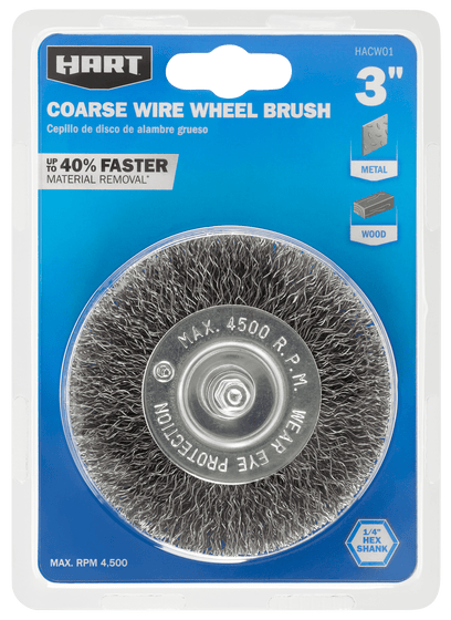 3" Coarse Wire Wheel Brush