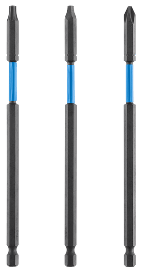 3 PC. 6" Impact Driver Bit Set