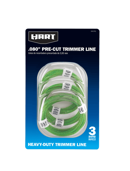 3 PK. Pre-Cut .080" String Trimmer Line