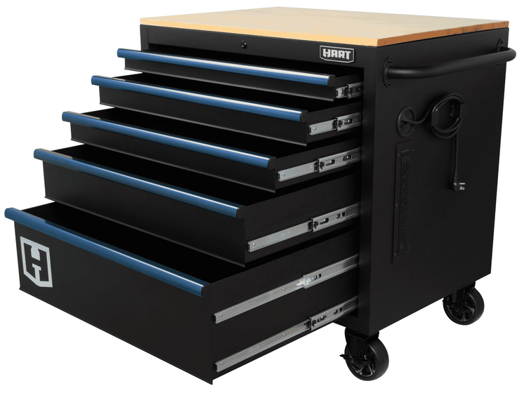 36" 5-Drawer Mobile Tool Chest Workbench