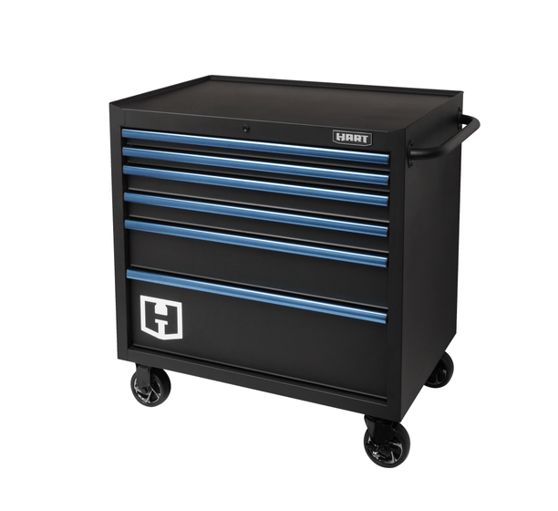 36” 6-Drawer Tool Cabinet in Black