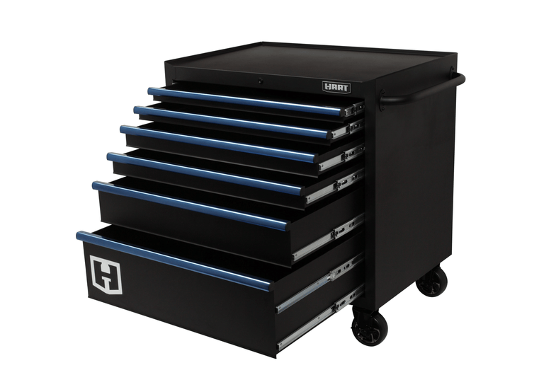 36” 6-Drawer Tool Cabinet in Black