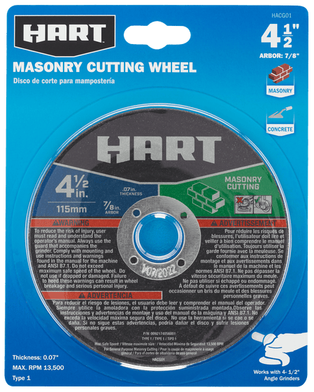 4-1/2" Masonry Cutting Wheel