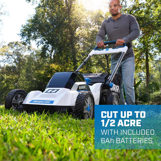 40V 20" Battery Powered Brushless Push Mower Kit