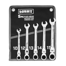 5 PC MM Flex Head Ratcheting Wrench Set