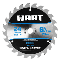 Hoja para sierra circular de 24 dientes de 6-1/2"​​​​​​​