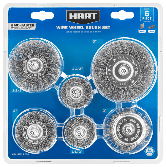6 PC. Wire Wheel Brush Set