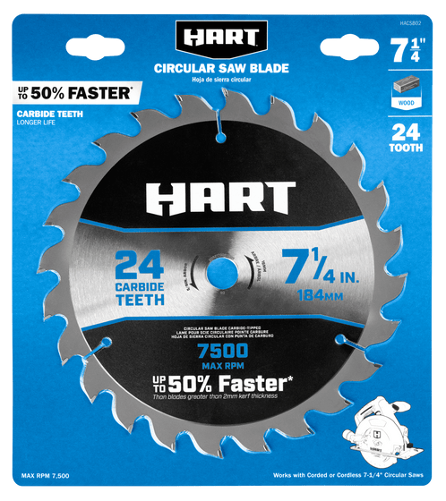 7-1/4" 24 Tooth Circular Saw Blade