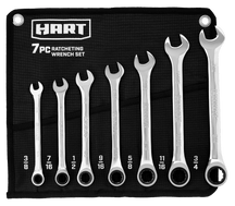 7 PC SAE Ratcheting Wrench Set