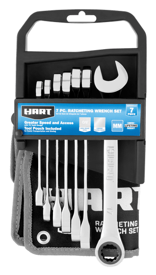 7PC. MM Ratcheting Wrench Set