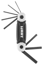 8 llaves hexagonales métricas plegables