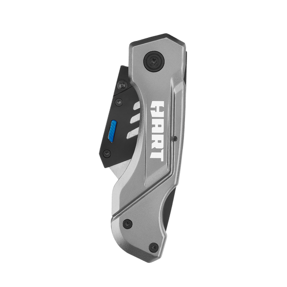 Folding Lock-Back Utility Knife w/ 10 Blades