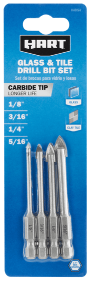 Glass & Tile Drill Bit Set