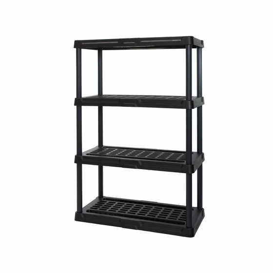 Heavy Duty 4-tier, 600lb Capacity Plastic Ventilated Shelf