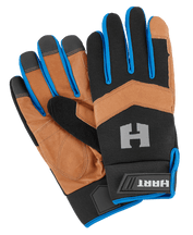 Guantes con palmas de cuero (extra grandes)