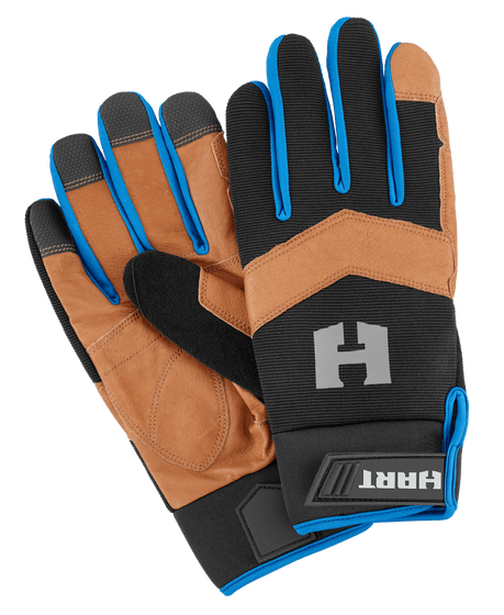 Leather Palm Gloves - Large