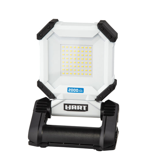 Rechargeable LED Work Light with Spring-Clamp Base and Rotating Light Head